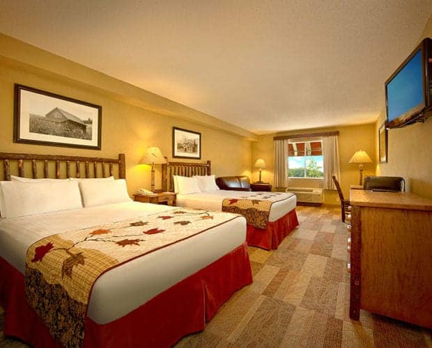 Two Queens Bedroom at a Pigeon Forge hotel
