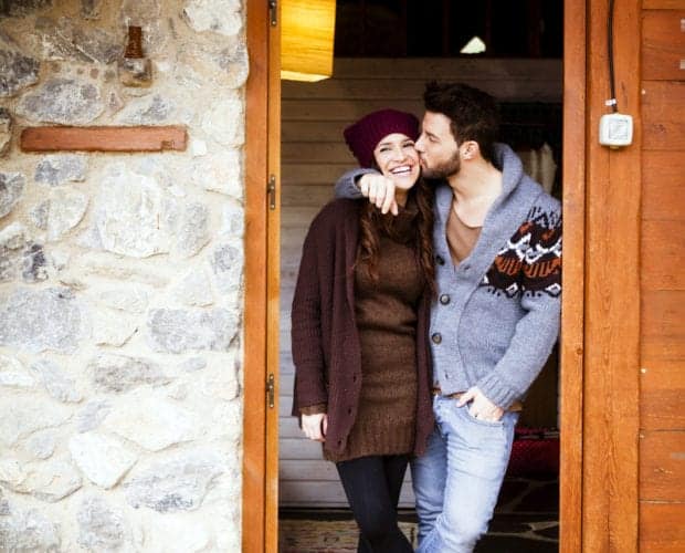 couple inside a cabin