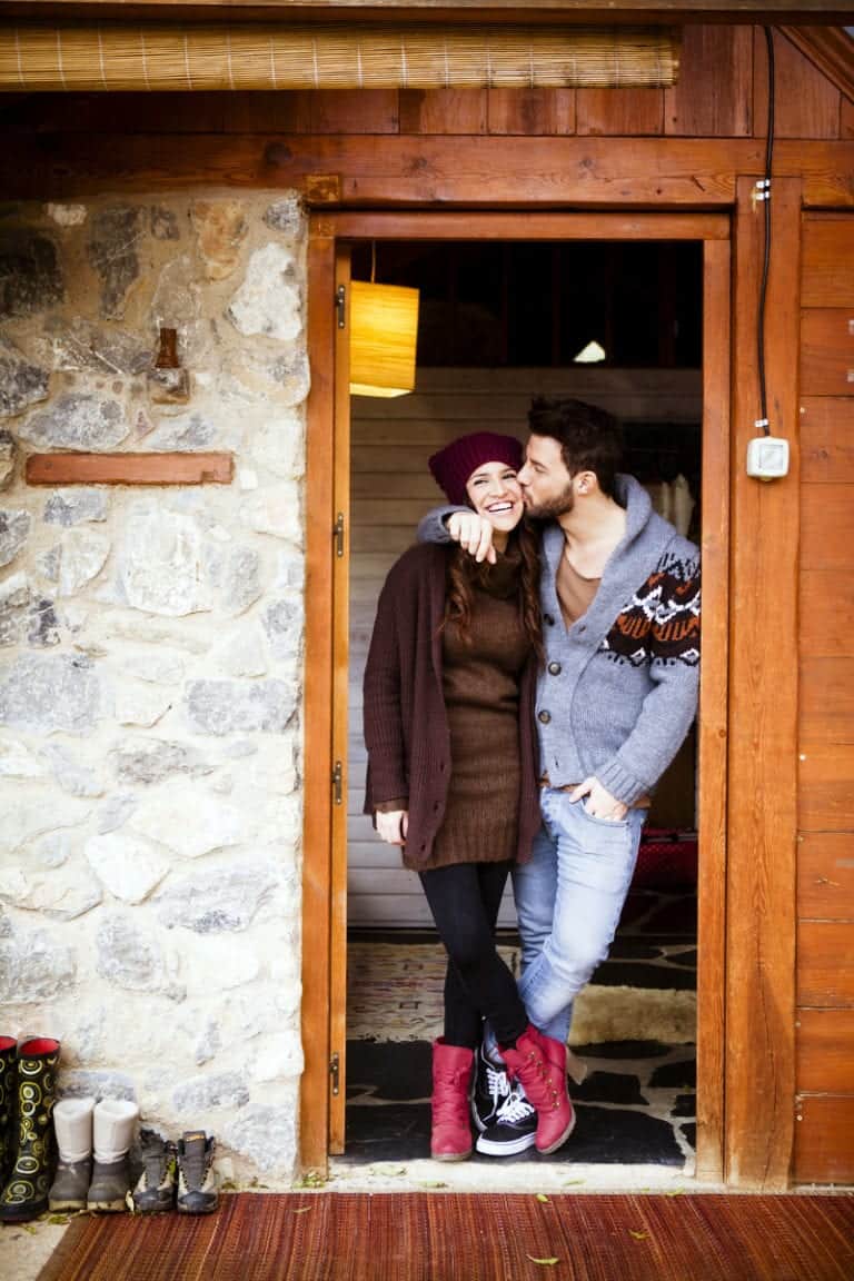 couple inside a cabin