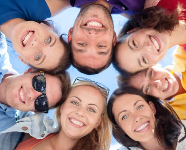 Group of friends staying at our Pigeon Forge hotel with a group.