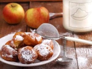Tasty apple fritters at one of the Pigeon Forge hotels near Apple Barn Village.