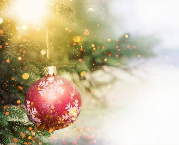 Photograhping a Christmas tree is one of the best things to do in Pigeon Forge at Christmas.