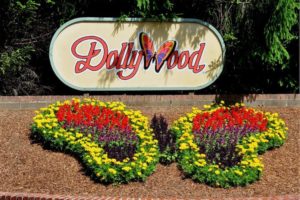 Dollywood sign in Pigeon Forge