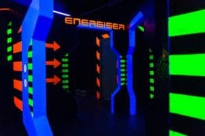 A laser tag arena.