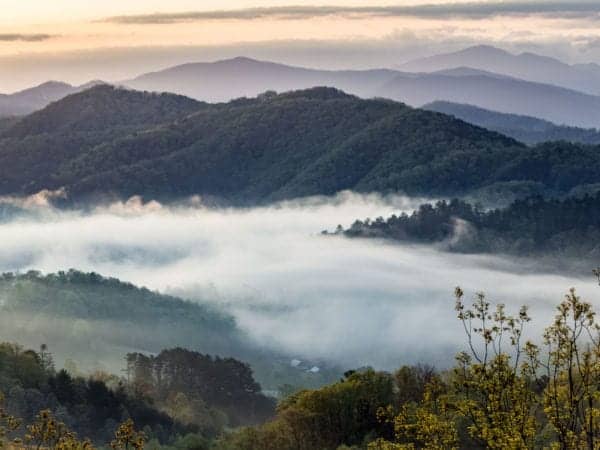 Smoky Mountains in the morning