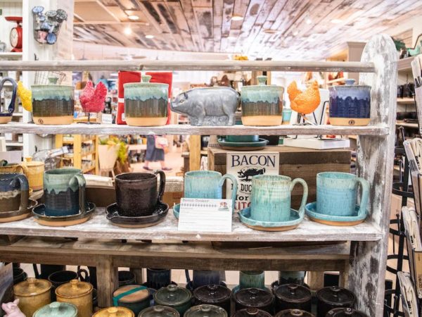 pottery inside the Ogle Brothers General Store